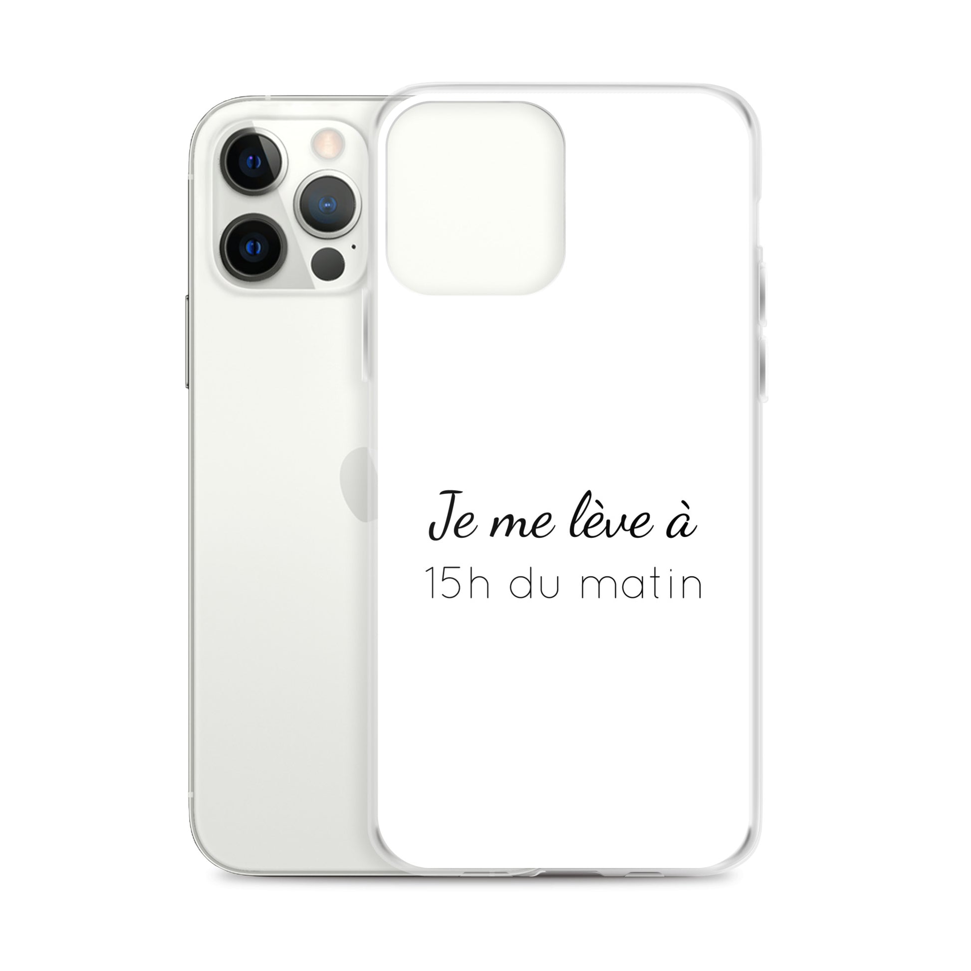 Coque iPhone Je me lève à 15h du matin iPhone 12 Pro Max - Sedurro