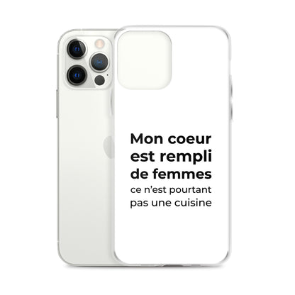 Coque iPhone Mon cœur est rempli de femmes ce n'est pourtant pas une cuisine - Sedurro