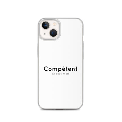 Coque iPhone Compétent en deux mots - Sedurro
