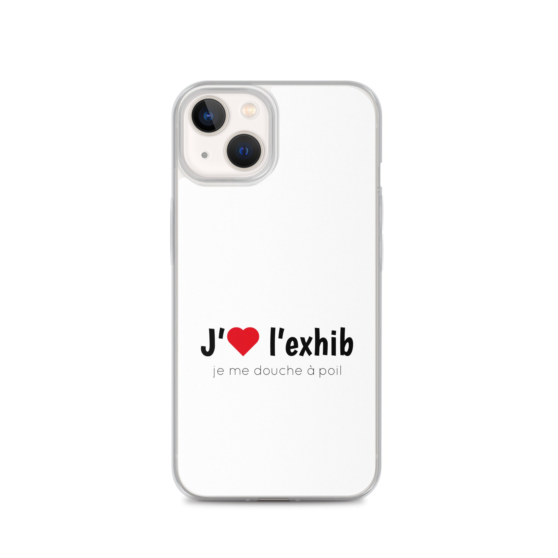 Coque iPhone J'aime l'exhib je me douche à poil - Sedurro