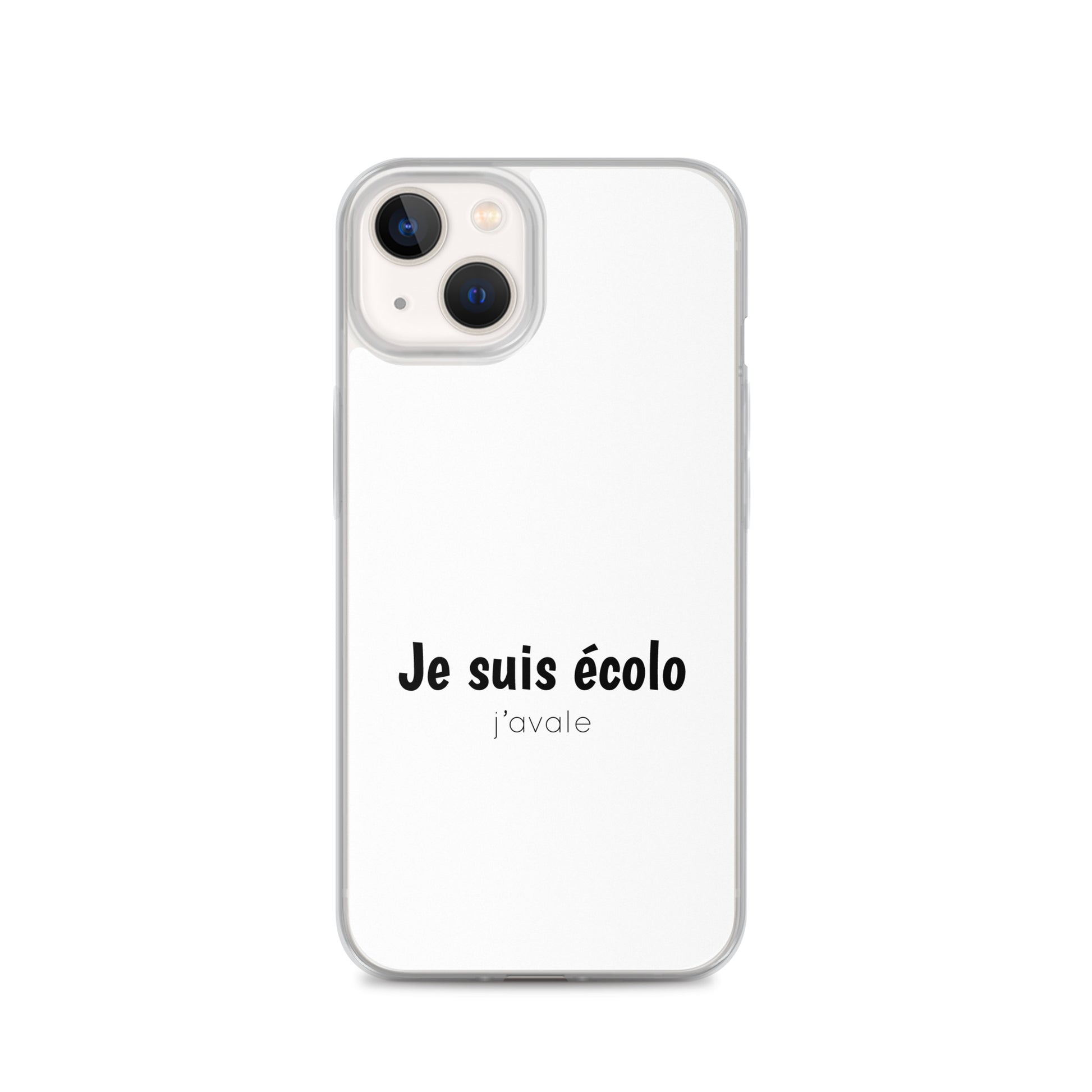 Coque iPhone Je suis écolo j'avale - Sedurro