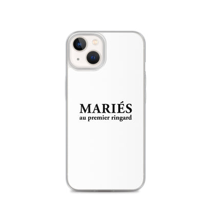 Coque iPhone Mariés au premier ringard iPhone 13 - Sedurro