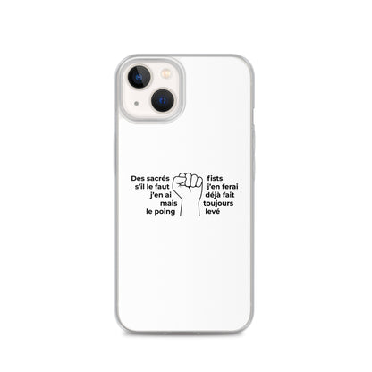 Coque iPhone Paroles des sacrés fists toujours le poing levé - Sedurro