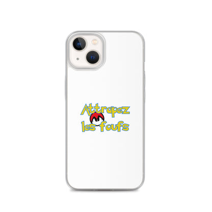 Coque iPhone Attrapez les foufs Pokeboule - Sedurro