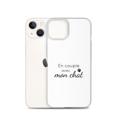 Coque iPhone En couple avec mon chat iPhone 13 - Sedurro