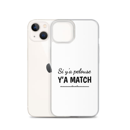 Coque iPhone Si y'a pelouse y'a match - Sedurro
