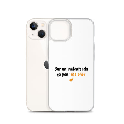 Coque iPhone Sur un malentendu ça peut matcher iPhone 13 - Sedurro