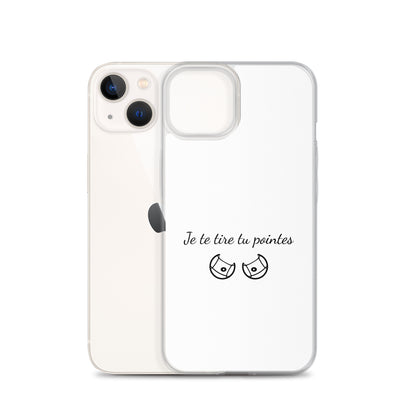 Coque iPhone Je te tire tu pointes iPhone 13 - Sedurro
