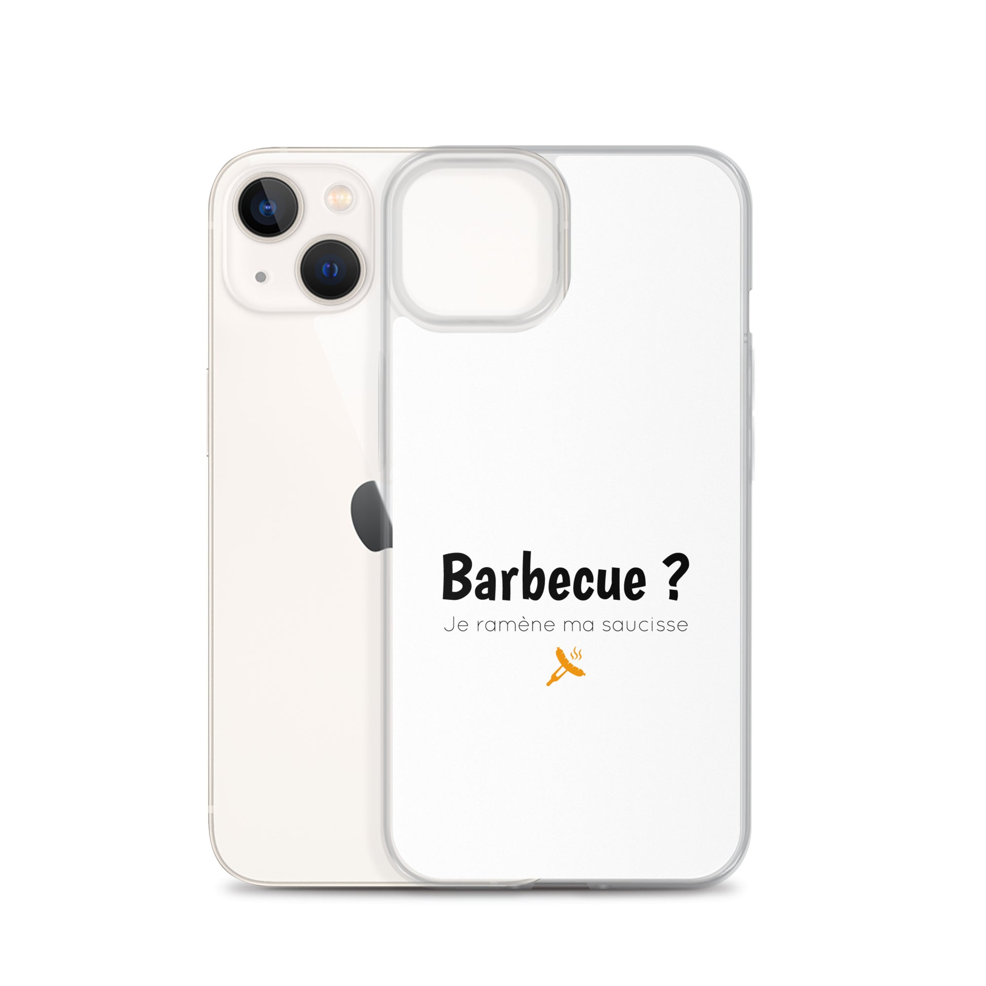 Coque iPhone Barbecue je ramène ma saucisse iPhone 13 - Sedurro