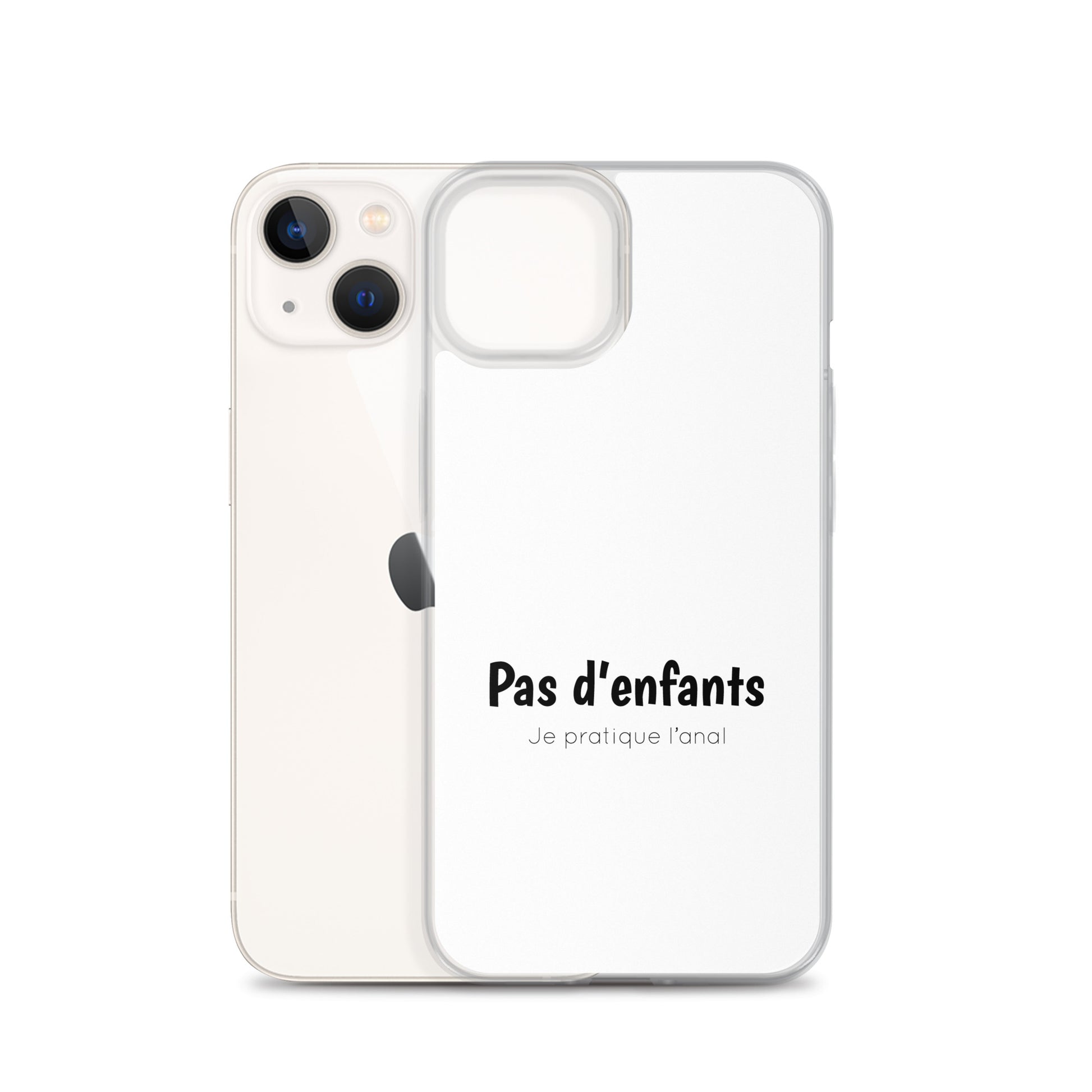 Coque iPhone Pas d'enfants je pratique l'anal iPhone 13 - Sedurro