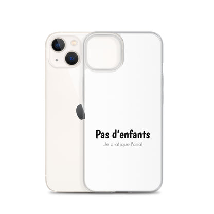 Coque iPhone Pas d'enfants je pratique l'anal iPhone 13 - Sedurro