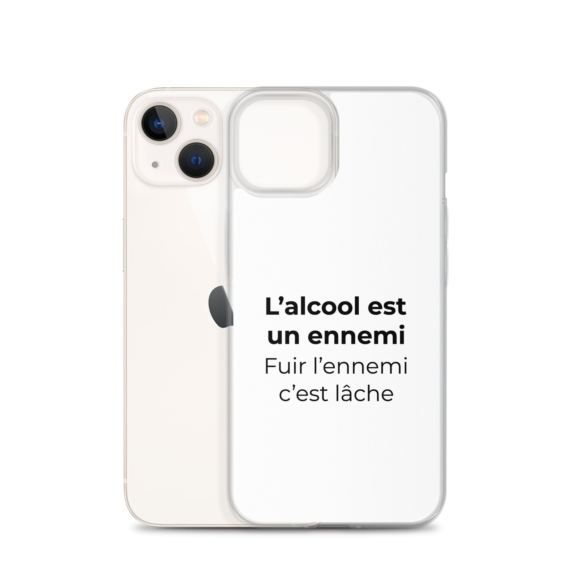 Coque iPhone L'alcool est un ennemi fuir l'ennemi c'est lâche - Sedurro
