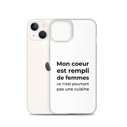 Coque iPhone Mon cœur est rempli de femmes ce n'est pourtant pas une cuisine - Sedurro