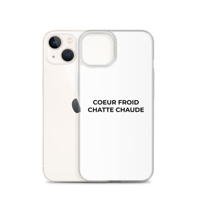 Coque iPhone Cœur froid chatte chaude - Sedurro