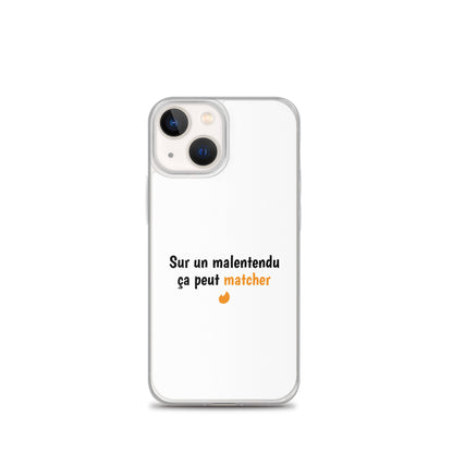 Coque iPhone Sur un malentendu ça peut matcher - Sedurro