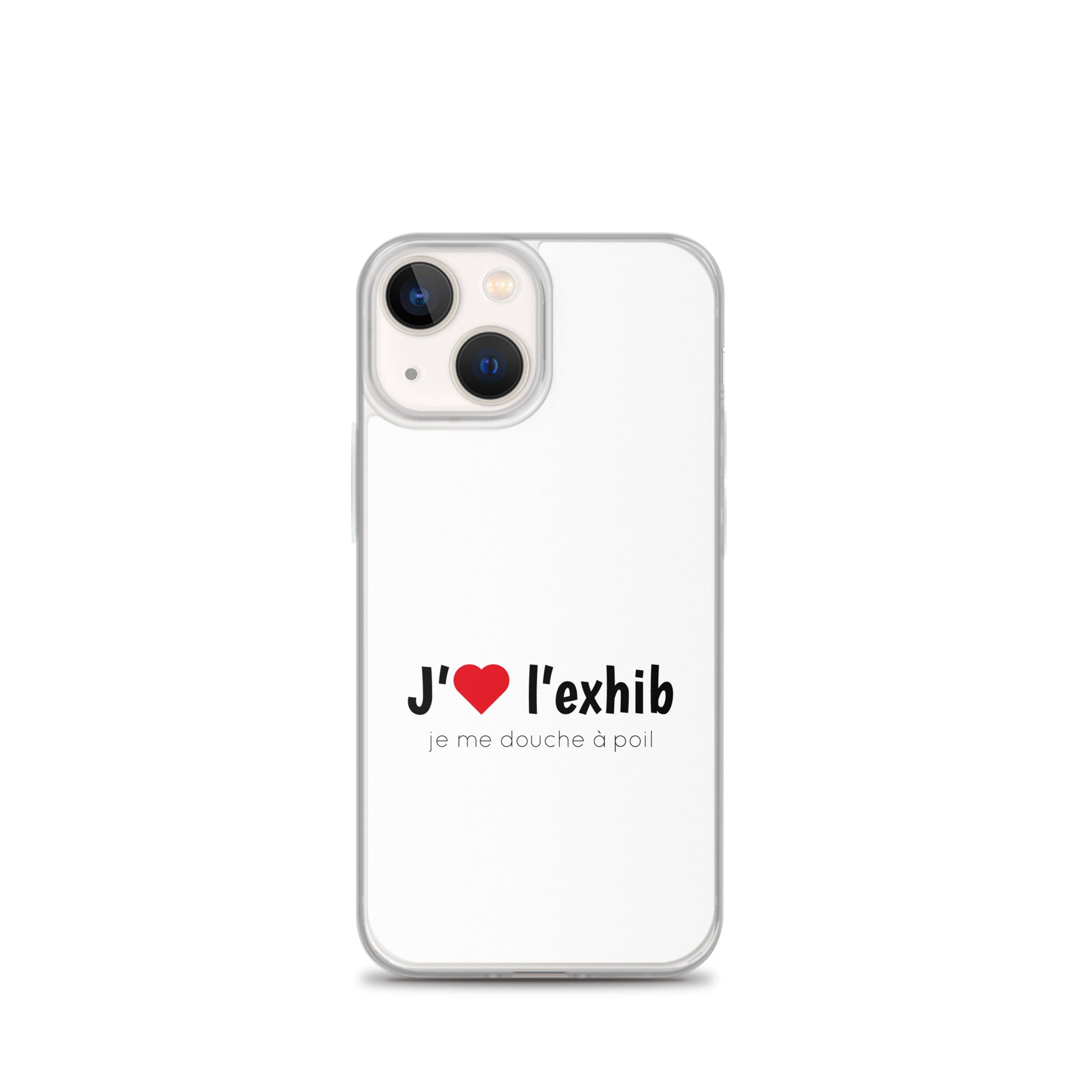 Coque iPhone J'aime l'exhib je me douche à poil - Sedurro