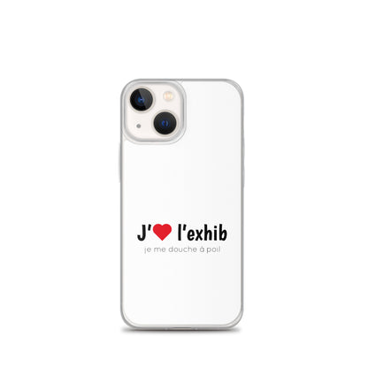 Coque iPhone J'aime l'exhib je me douche à poil - Sedurro
