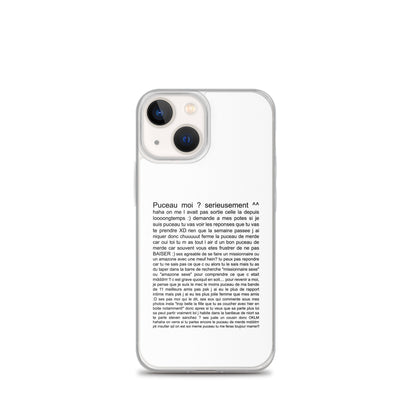 Coque iPhone Puceau moi on me l'avait pas sorti depuis longtemps iPhone 13 mini - Sedurro