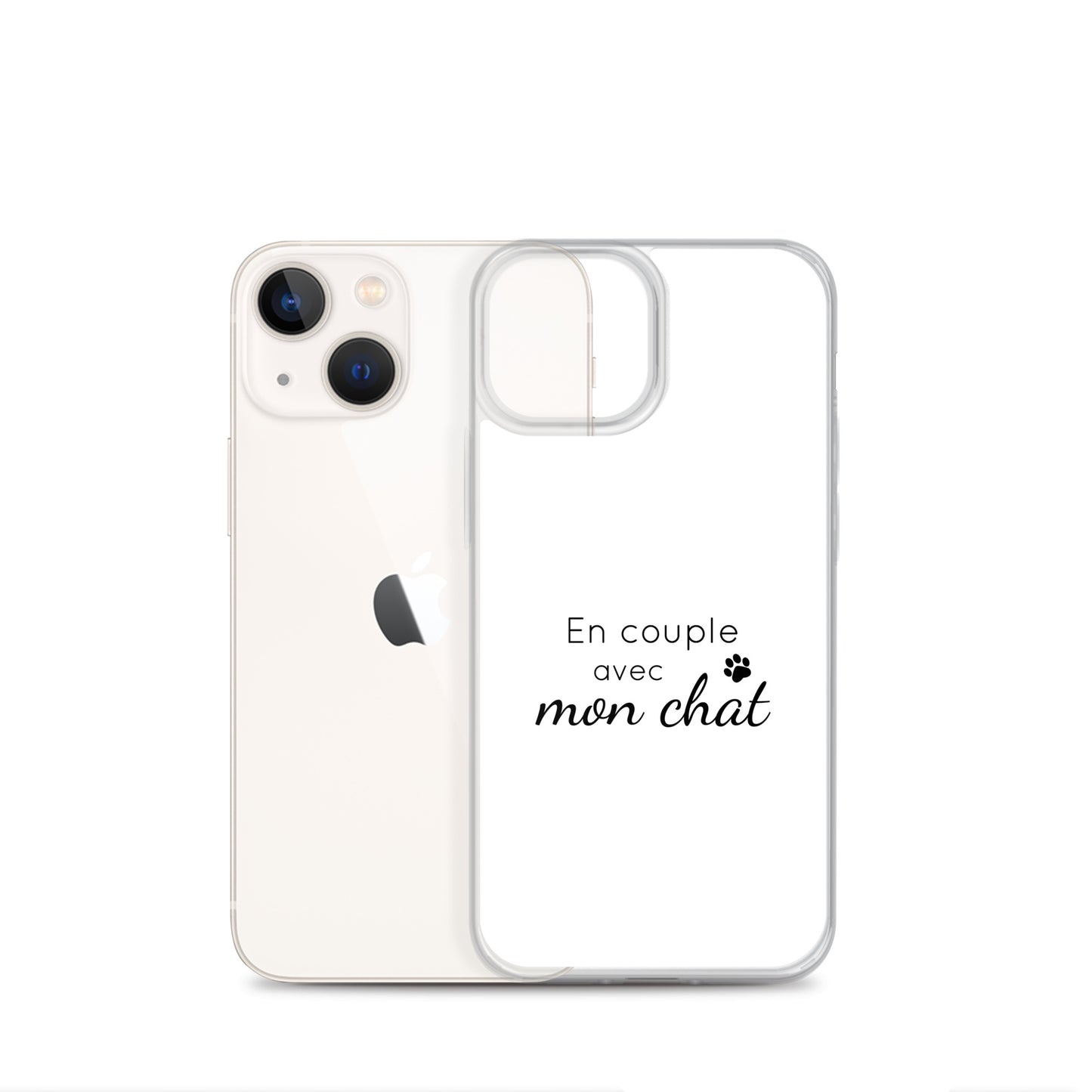 Coque iPhone En couple avec mon chat iPhone 13 mini - Sedurro
