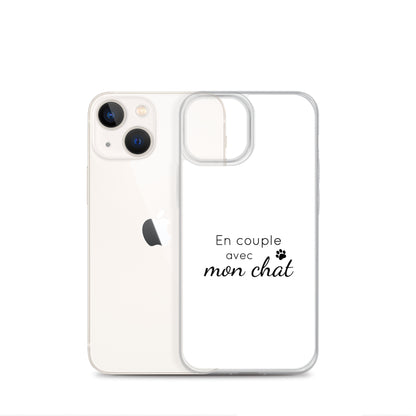 Coque iPhone En couple avec mon chat iPhone 13 mini - Sedurro