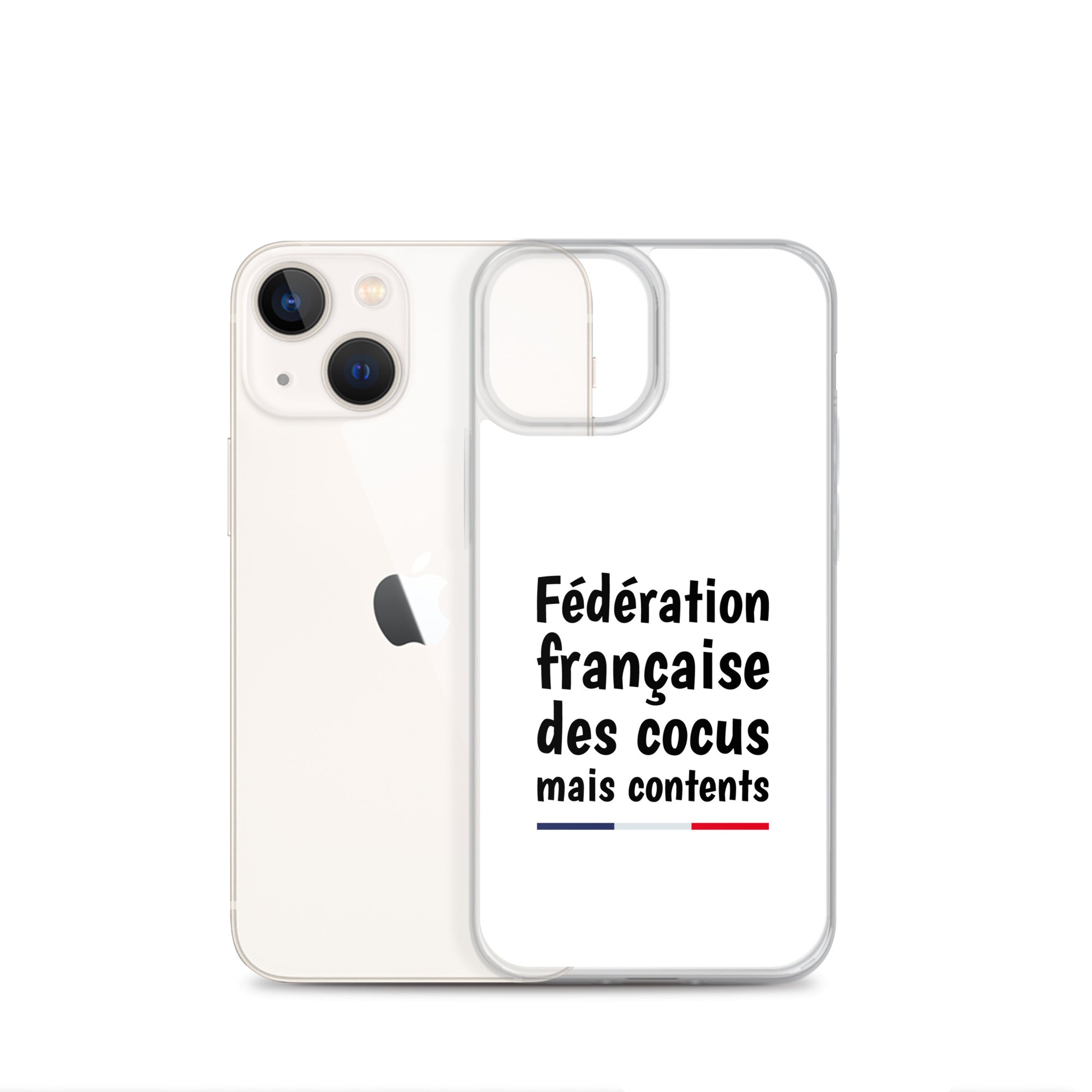 Coque iPhone Fédération française des cocus mais contents iPhone 13 mini - Sedurro