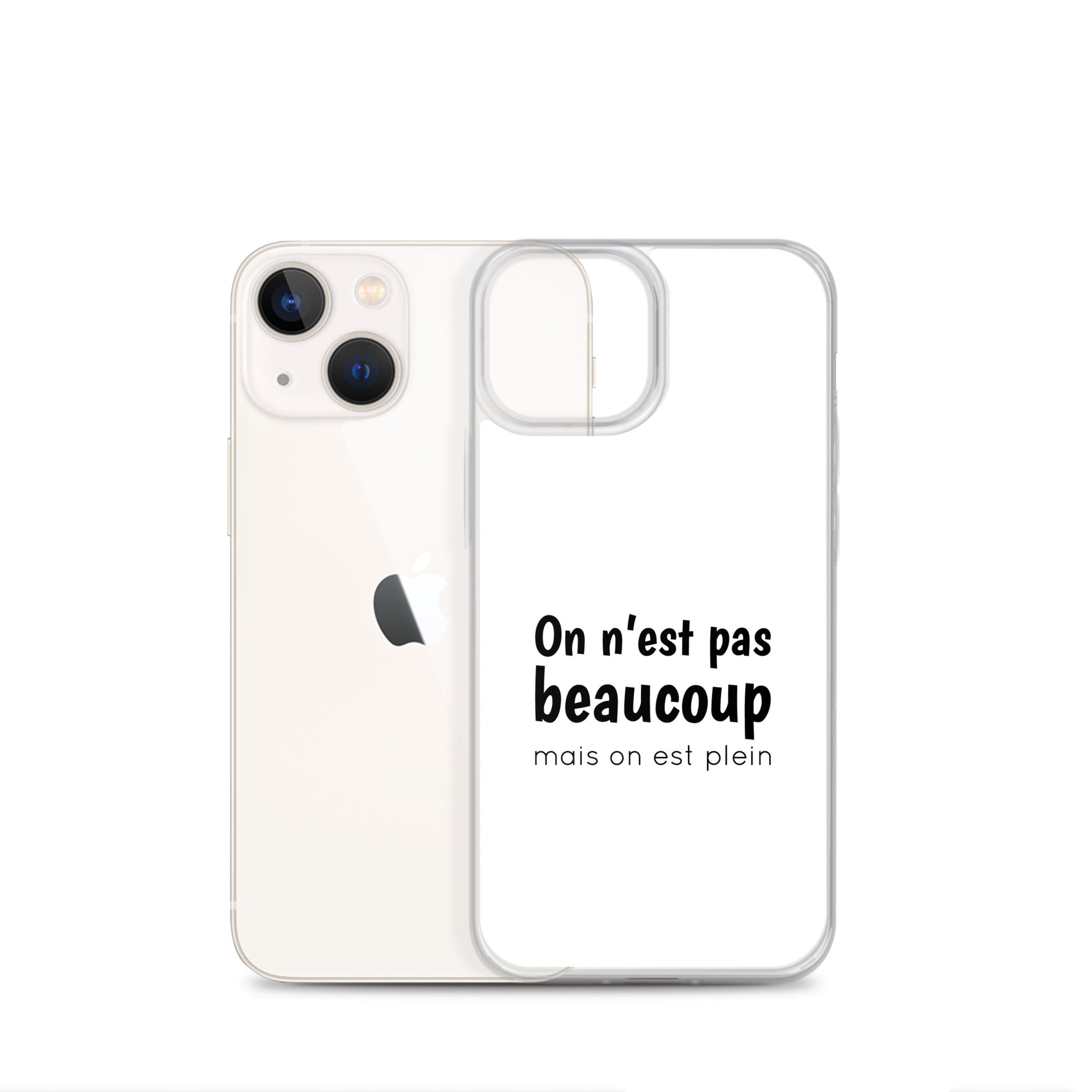 Coque iPhone On n'est pas beaucoup mais on est plein iPhone 13 mini - Sedurro