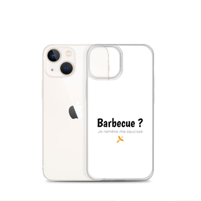 Coque iPhone Barbecue je ramène ma saucisse iPhone 13 mini - Sedurro