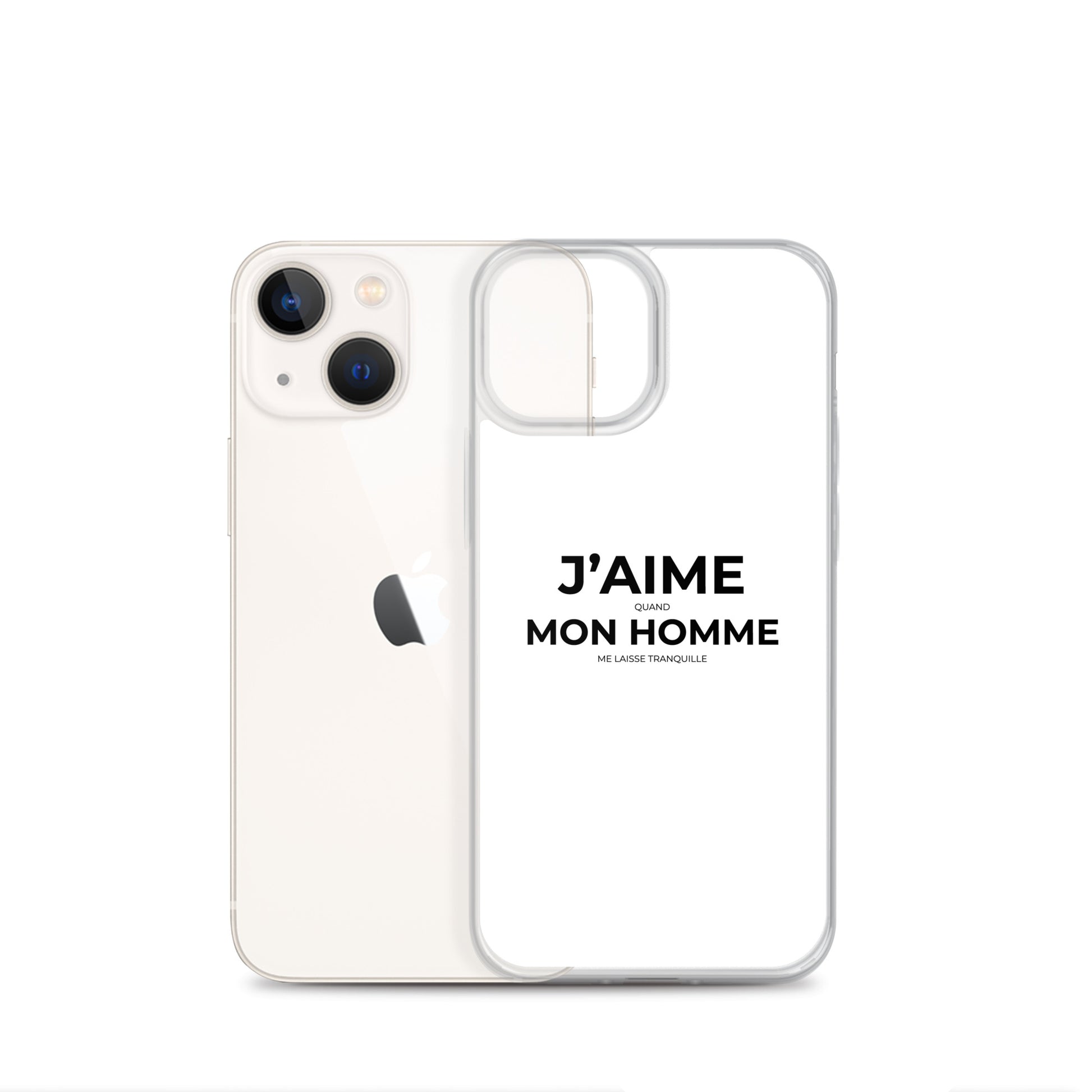 Coque iPhone J'aime quand mon homme me laisse tranquille - Sedurro
