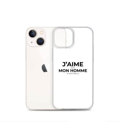 Coque iPhone J'aime quand mon homme me laisse tranquille - Sedurro