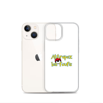 Coque iPhone Attrapez les foufs Pokeboule - Sedurro
