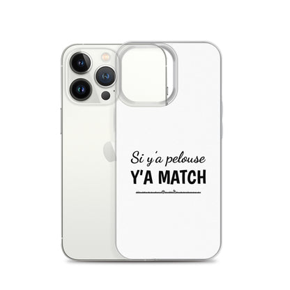 Coque iPhone Si y'a pelouse y'a match - Sedurro