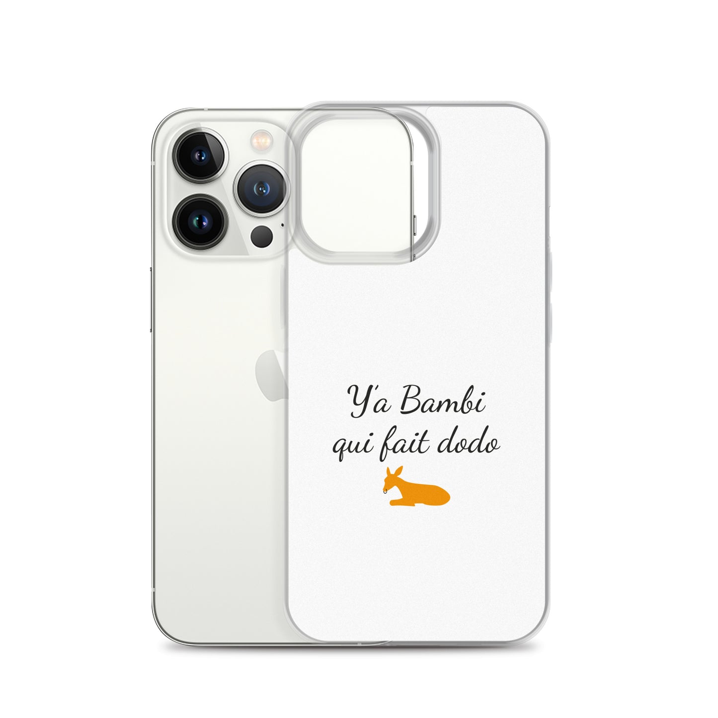 Coque iPhone Y'a bambi qui fait dodo iPhone 13 Pro - Sedurro