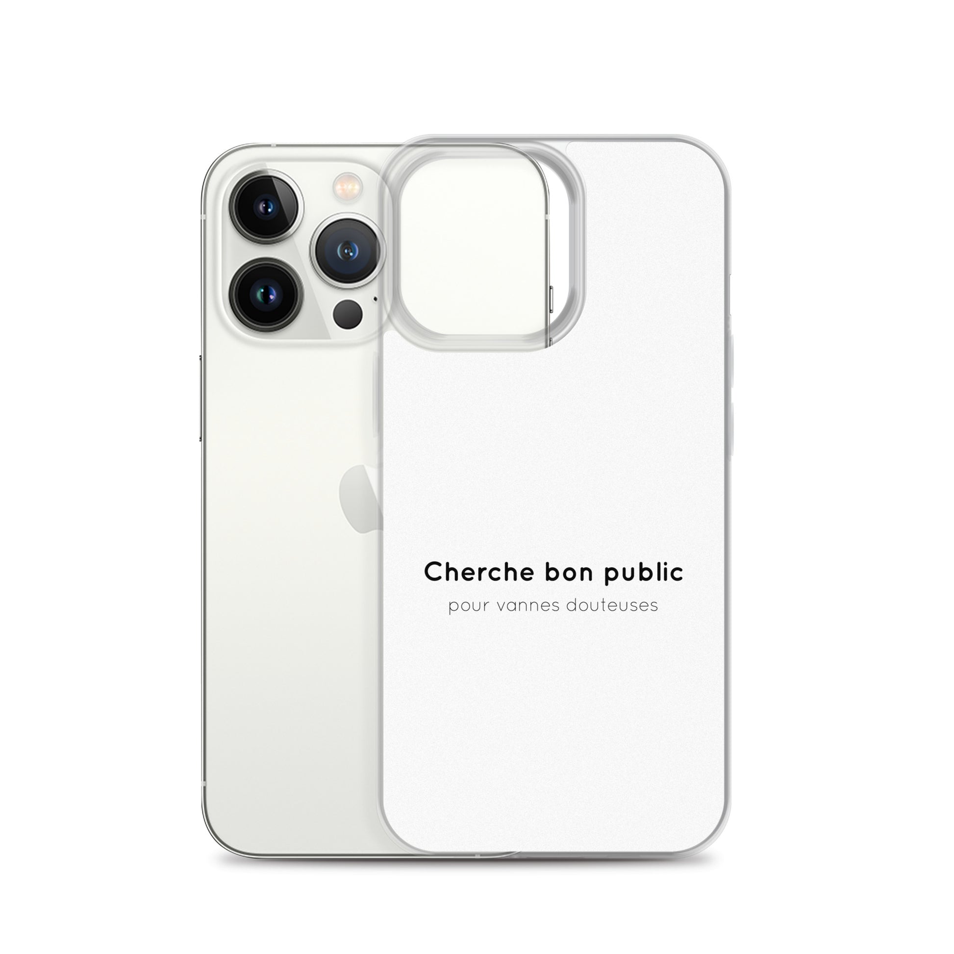 Coque iPhone Cherche bon public pour vannes douteuses iPhone 13 Pro - Sedurro
