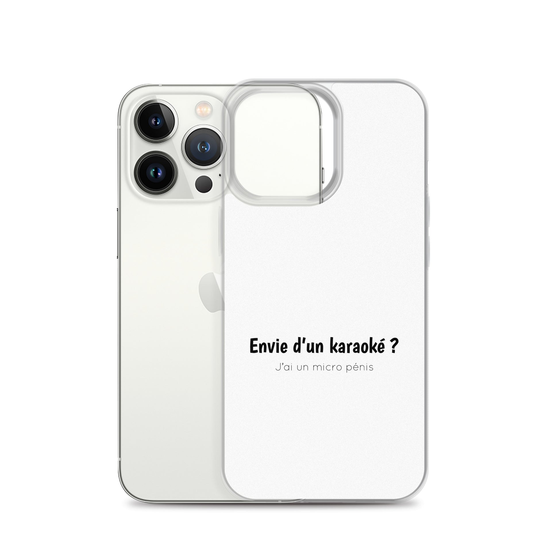 Coque iPhone Envie d'un karaoké j'ai un micro pénis iPhone 13 Pro - Sedurro