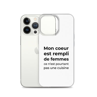 Coque iPhone Mon cœur est rempli de femmes ce n'est pourtant pas une cuisine - Sedurro