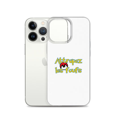 Coque iPhone Attrapez les foufs Pokeboule - Sedurro