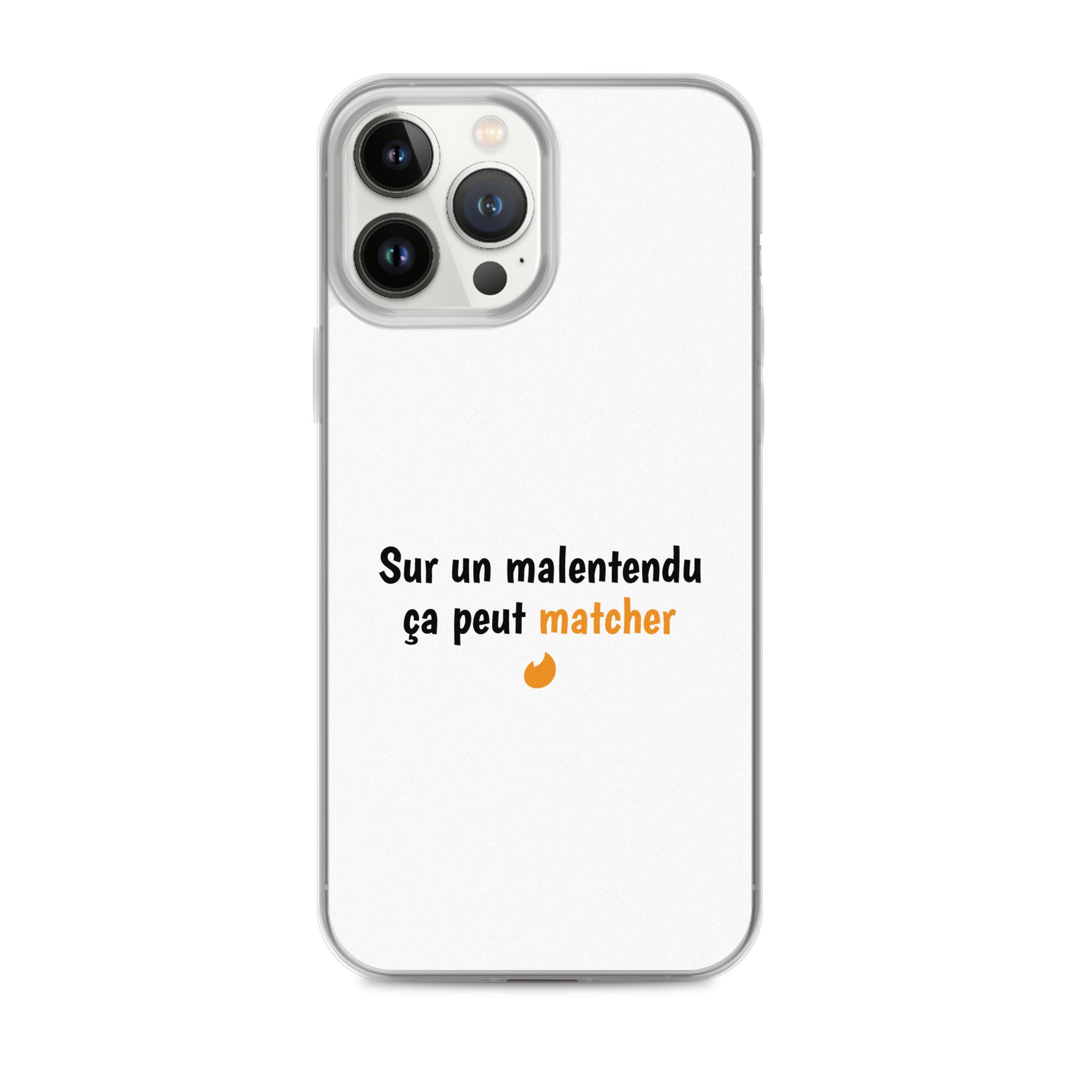 Coque iPhone Sur un malentendu ça peut matcher - Sedurro