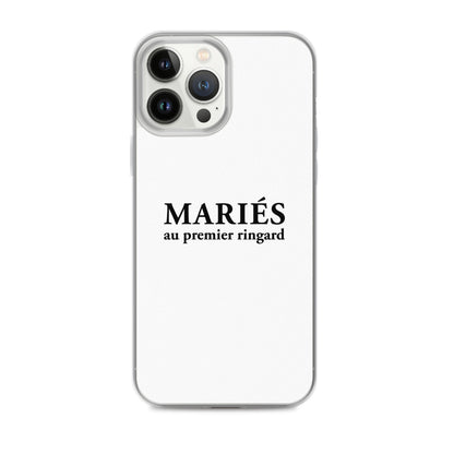 Coque iPhone Mariés au premier ringard iPhone 13 Pro Max - Sedurro