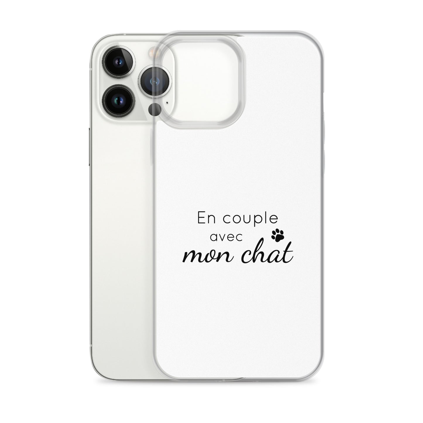 Coque iPhone En couple avec mon chat iPhone 13 Pro Max - Sedurro