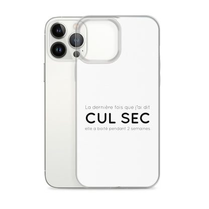 Coque iPhone La dernière fois que j'ai dit cul sec elle a boité pendant 2 semaines iPhone 13 Pro Max - Sedurro