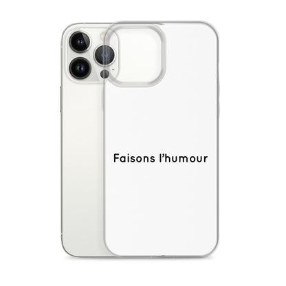 Coque iPhone Faisons l'humour - Sedurro
