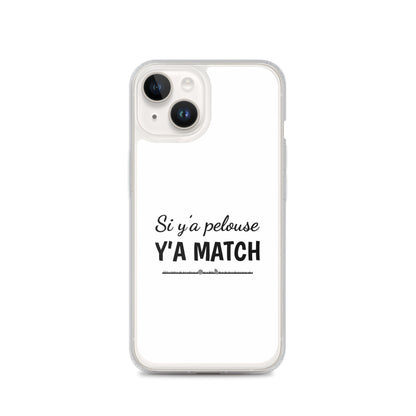 Coque iPhone Si y'a pelouse y'a match - Sedurro