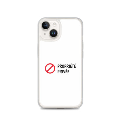 Coque iPhone Propriété privée - Sedurro