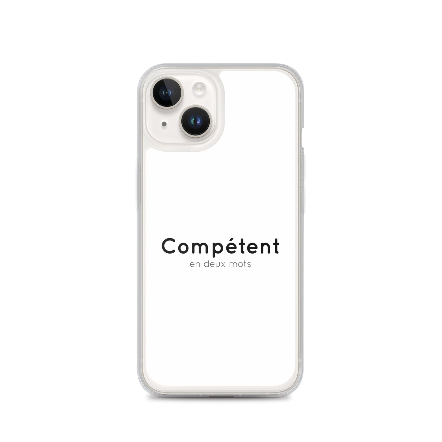 Coque iPhone Compétent en deux mots - Sedurro