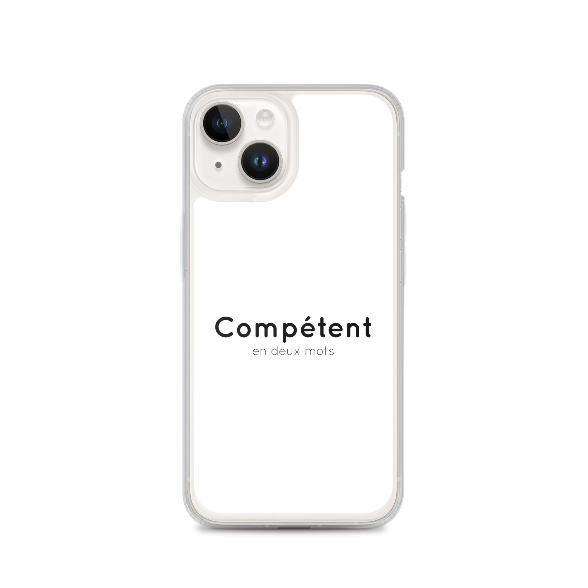 Coque iPhone Compétent en deux mots - Sedurro