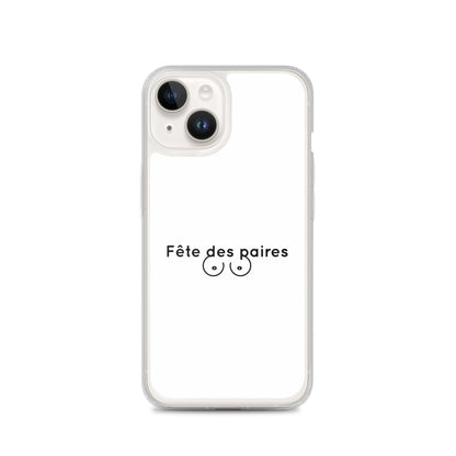 Coque iPhone Fête des paires poitrine - Sedurro