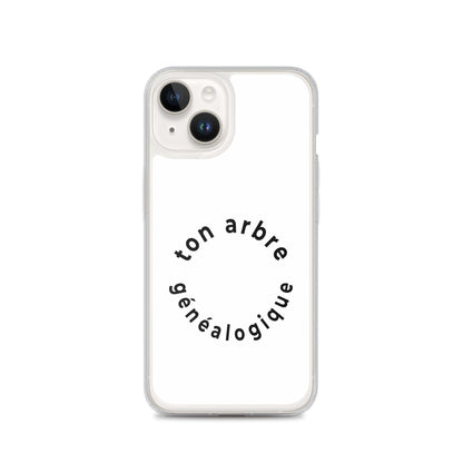 Coque iPhone Ton arbre généalogique en forme de cercle iPhone 14 - Sedurro