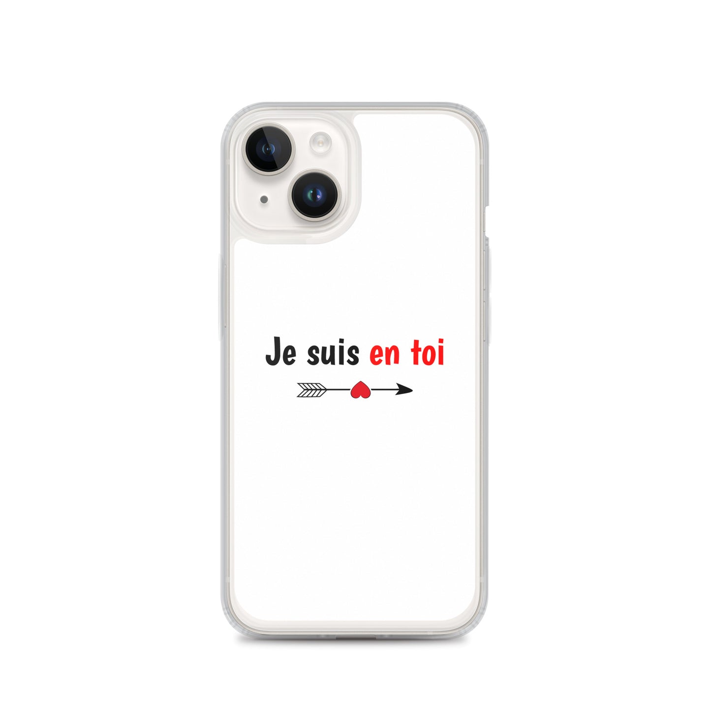 Coque iPhone Je suis en toi flèche cupidon iPhone 14 - Sedurro