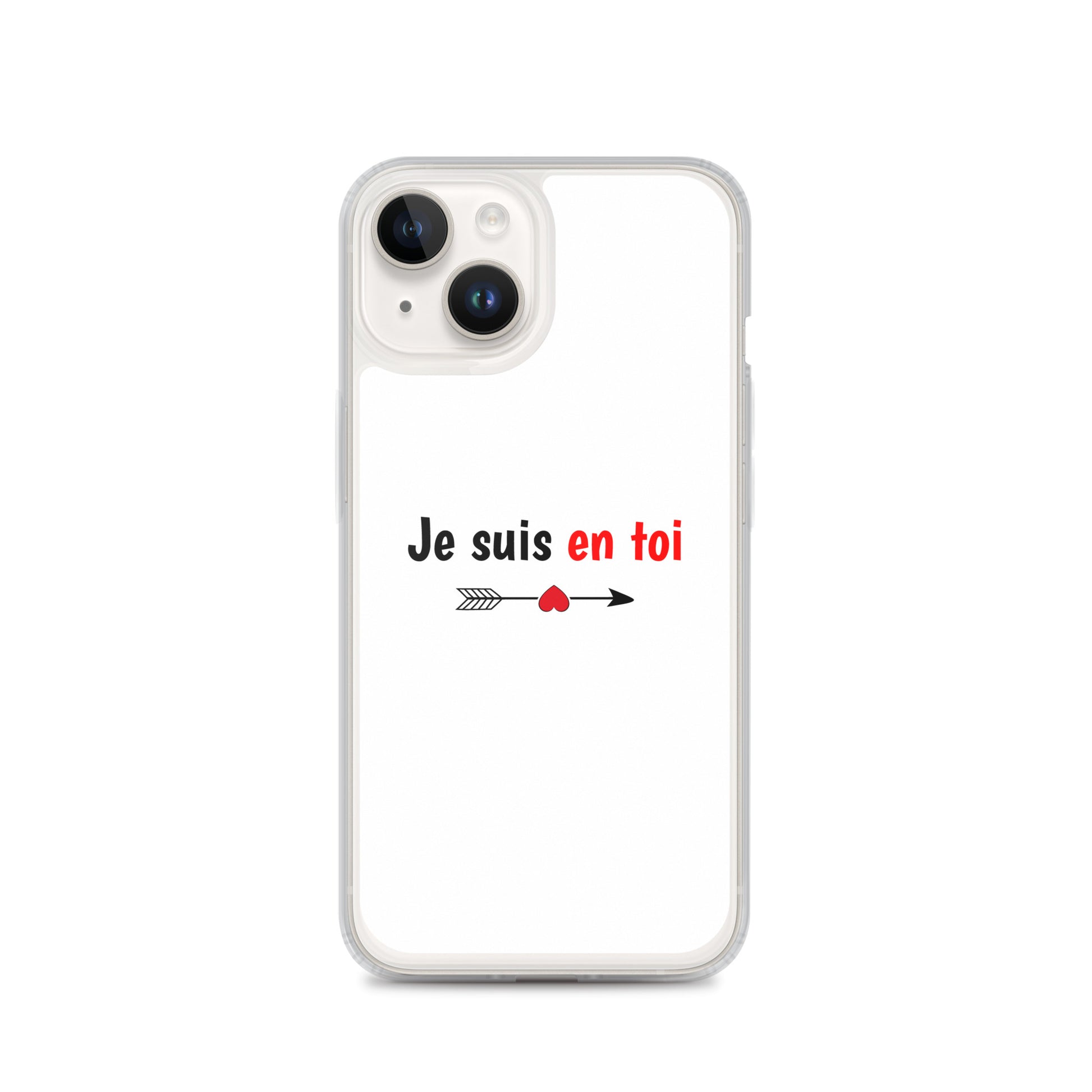 Coque iPhone Je suis en toi flèche cupidon iPhone 14 - Sedurro