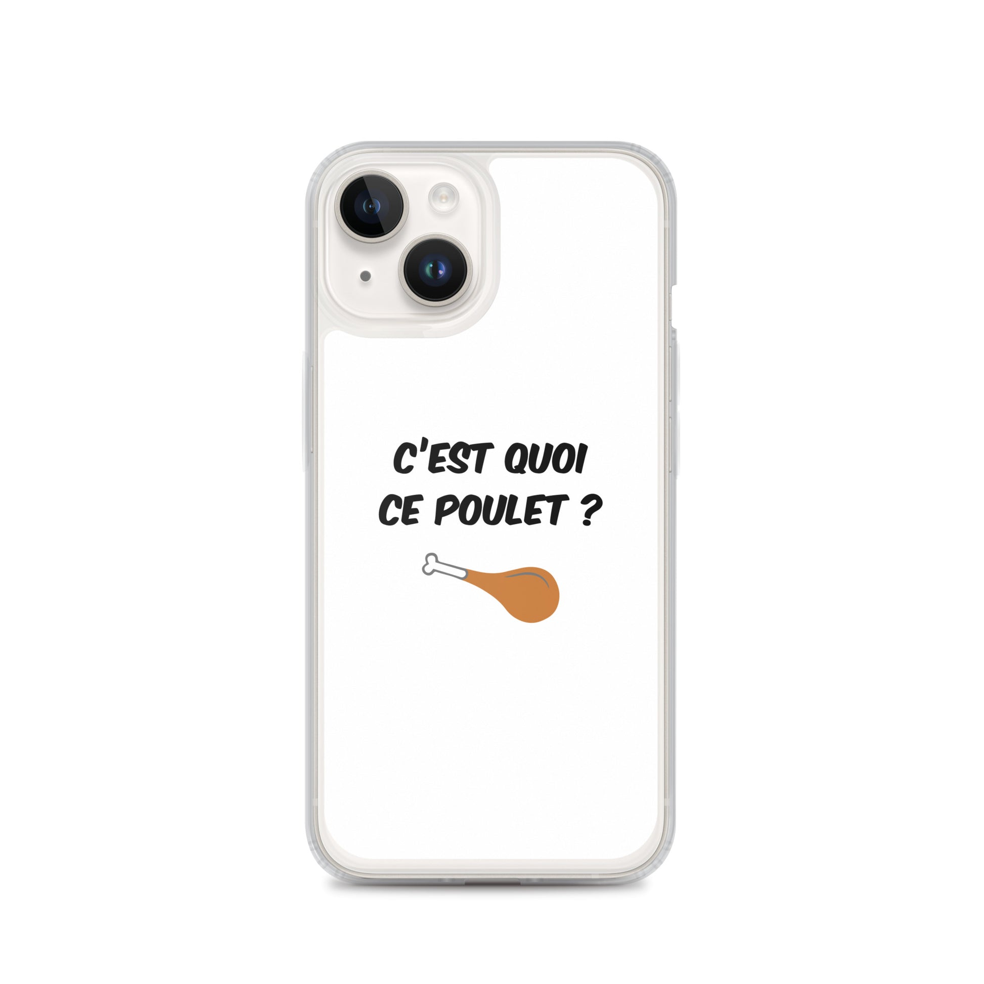Coque iPhone C'est quoi ce poulet iPhone 14 - Sedurro